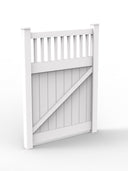 PVC Hamptons Top Picket Fence Gate