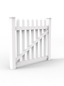 PVC Colonial Picket Fence Gate