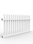 PVC Colonial Picket Fence Panel
