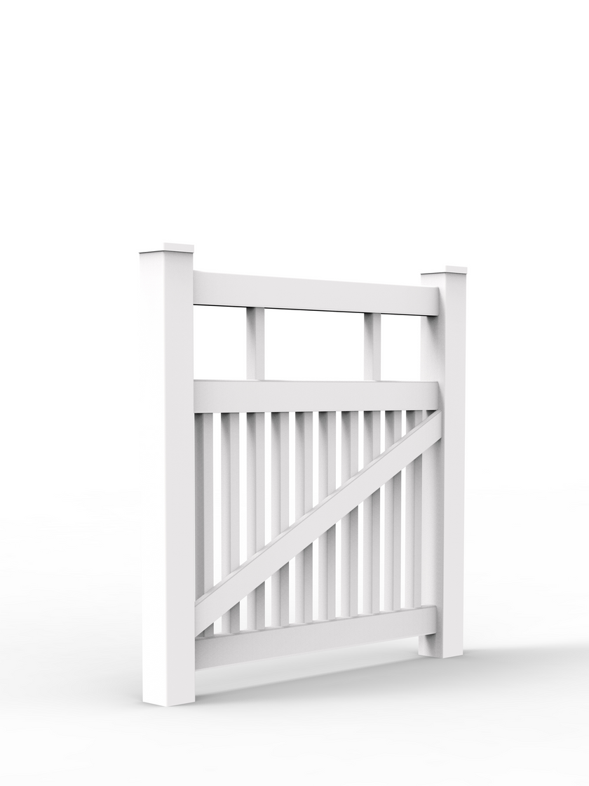 PVC Heritage Picket Fence Gate – Island Outdoors Australia