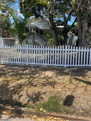 PVC Colonial Picket Fence Panel - Scalloped