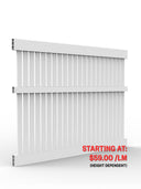 PVC Hamptons Picket Fence Panel