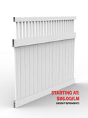 PVC Hamptons Top Picket Fence Panel
