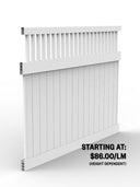PVC Hamptons Top Picket Fence Panel
