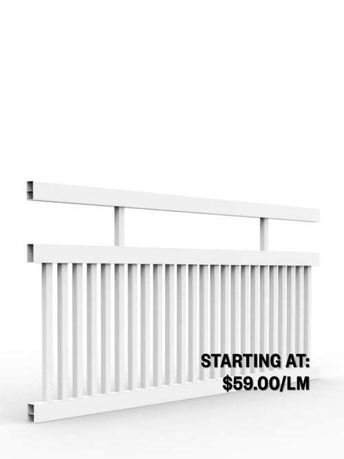 PVC Heritage Picket Fence Panel