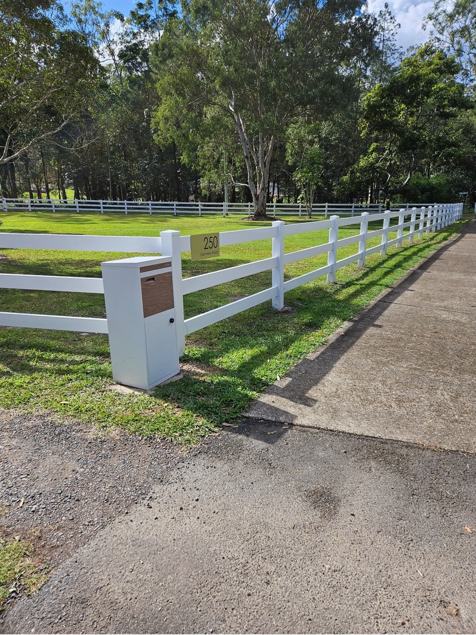 Pvc Anch PVC Ranch Rail Fence Panel – Island Outdoors Australia