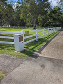 PVC Ranch Rail Fence Panel