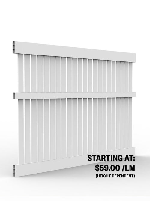 PVC Hamptons Picket Fence Panel