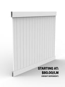 PVC Hamptons Privacy Fence Panel
