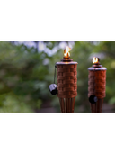 One Thatch Synthetic Bamboo Tiki Torch - Set Of 4
