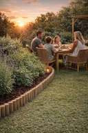 Eucalyptus Garden Edging Roll